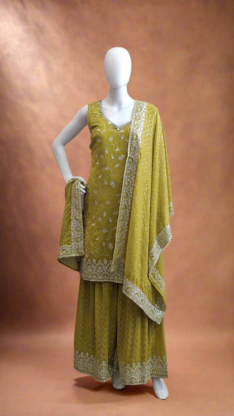 Golden Harvest Sharara Set